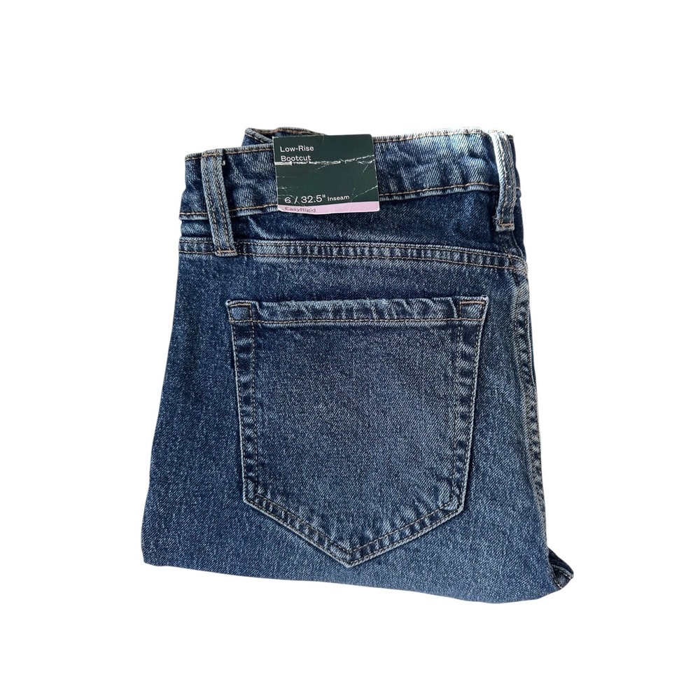 Wild Fable Womens Size 6 Low Rise Bootcut Jeans Y2K Medium Wash 32.5L